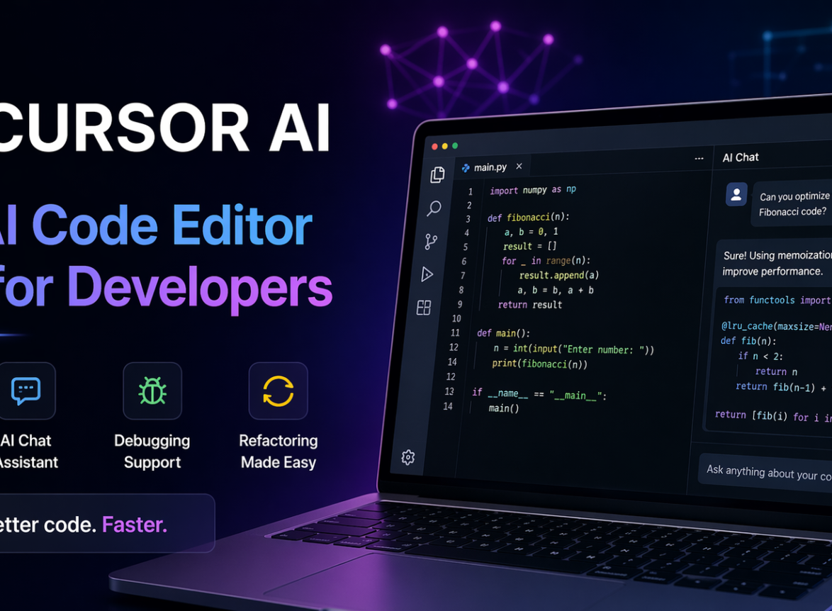 Discover Cursor AI features, benefits, use cases, and why it is transforming coding for beginners and professional developers.