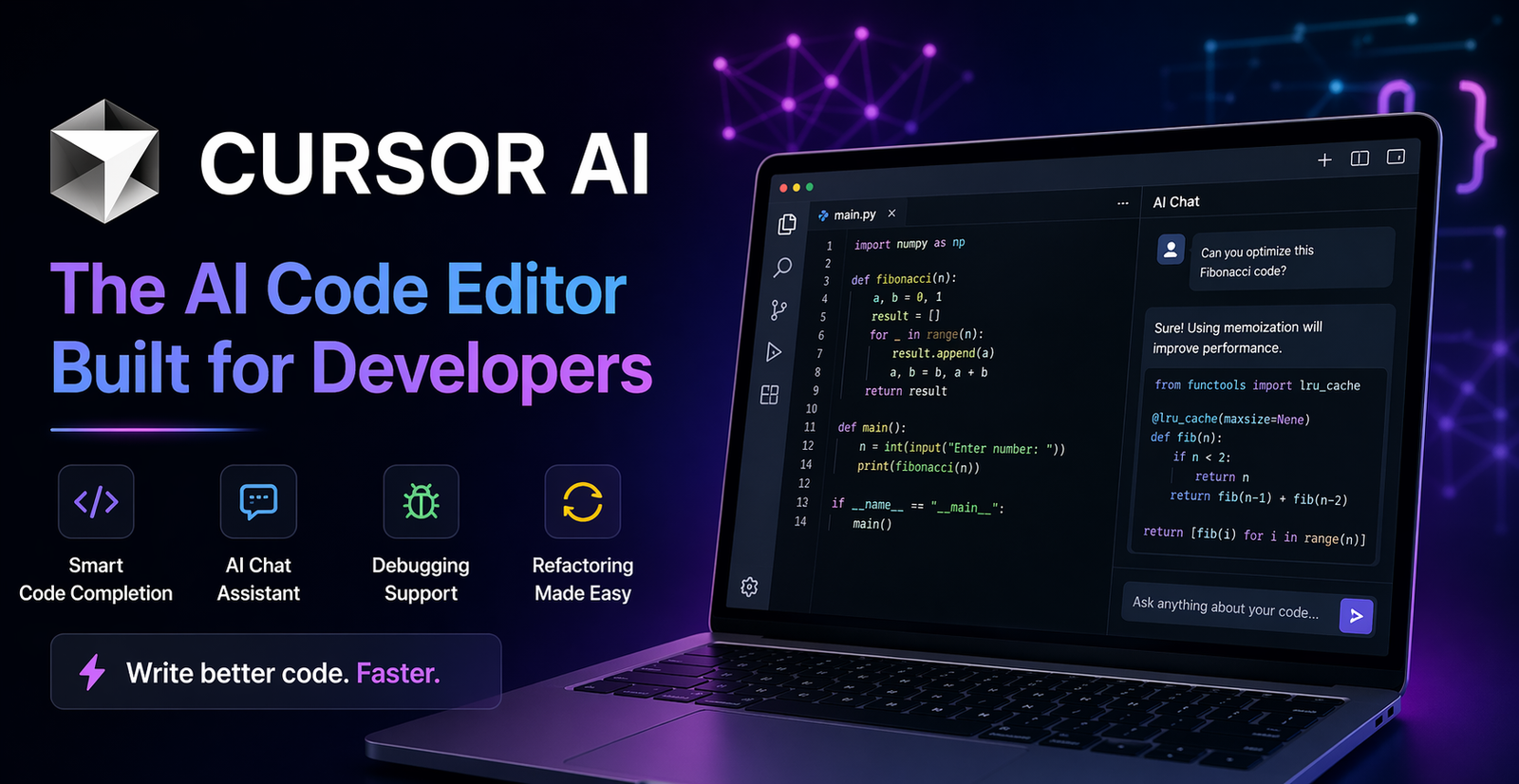 Discover Cursor AI features, benefits, use cases, and why it is transforming coding for beginners and professional developers.