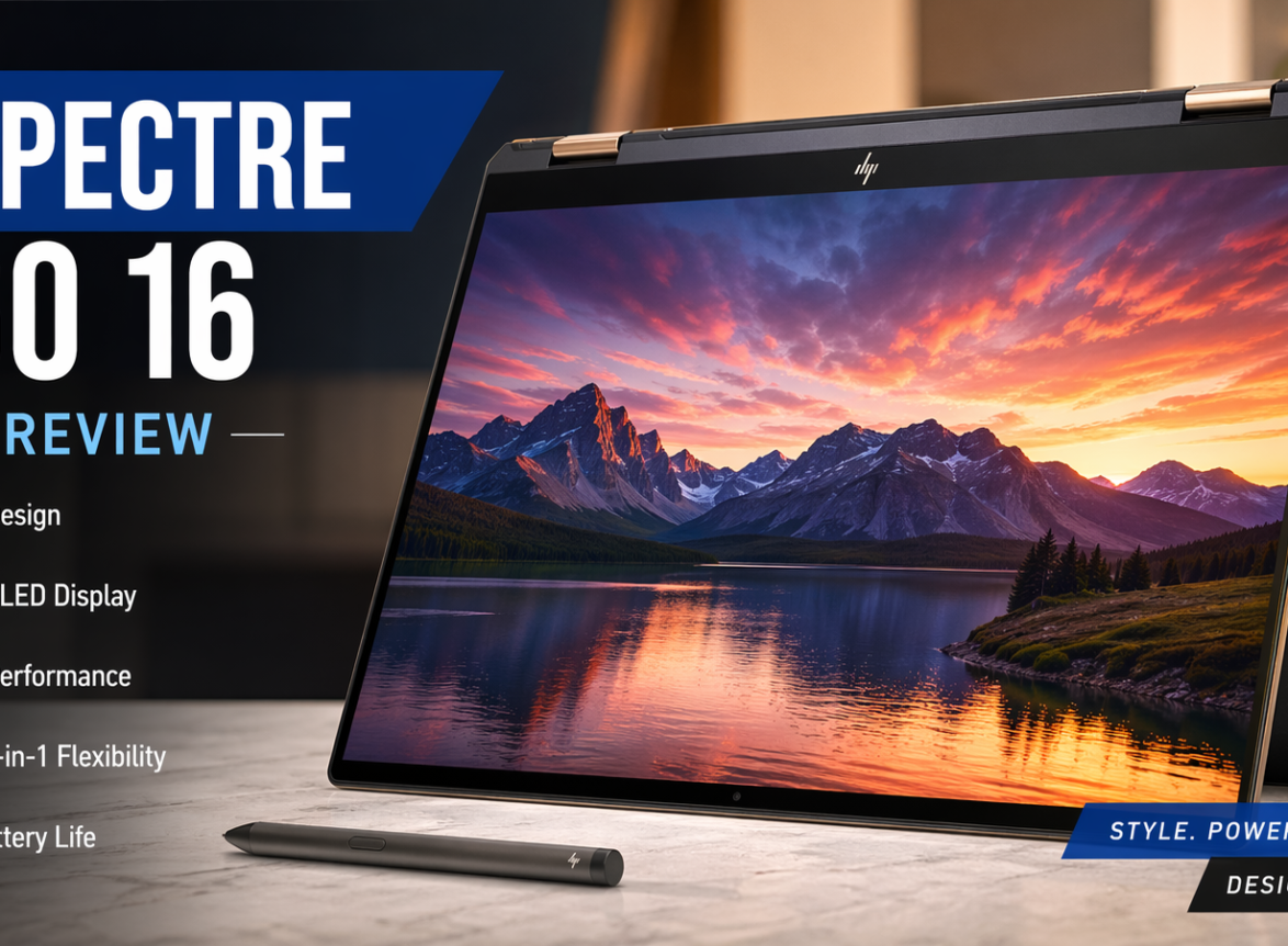 HP Spectre x360 16 review with design, performance, display, and features explained in detail.