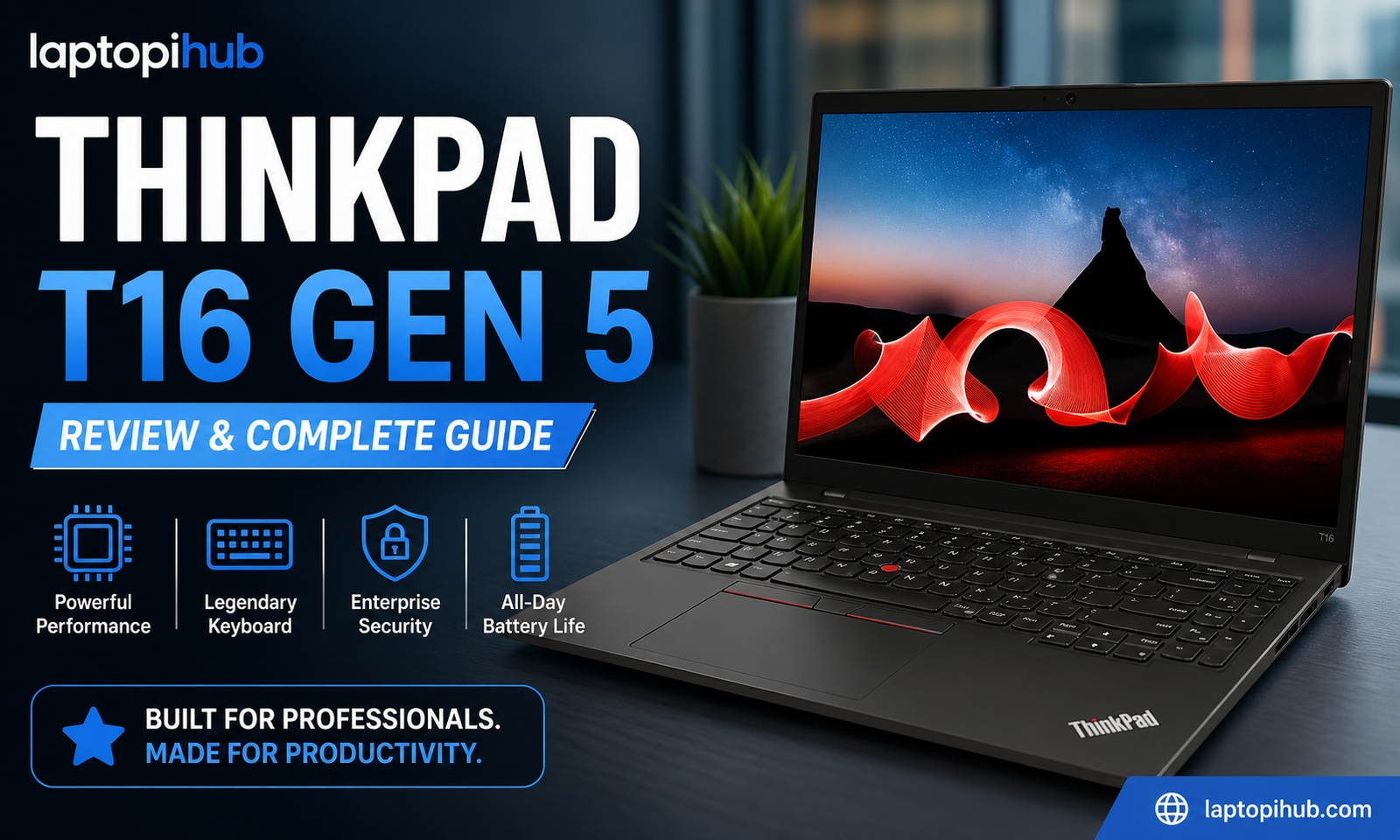 ThinkPad T16 Gen 5 review with performance, battery, display, keyboard, and buying guide for professionals and students.